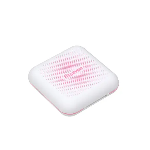 Кейс для капсул Fitseven UZSPACE TP005WP, білий з ромбами - фото 1