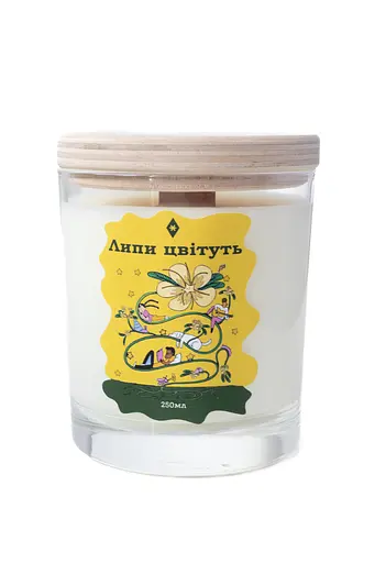 Свеча Липы цветут 250 мл 30 ч Соевый воск  - фото 1