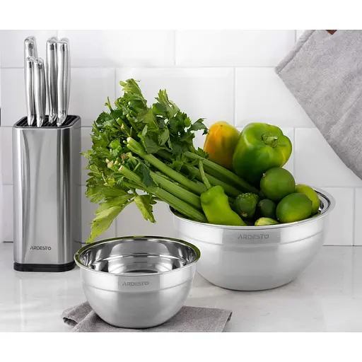 Миска Ardesto Gemini нержавіюча сталь 5 л 28 см (AR1628SS) - фото 3