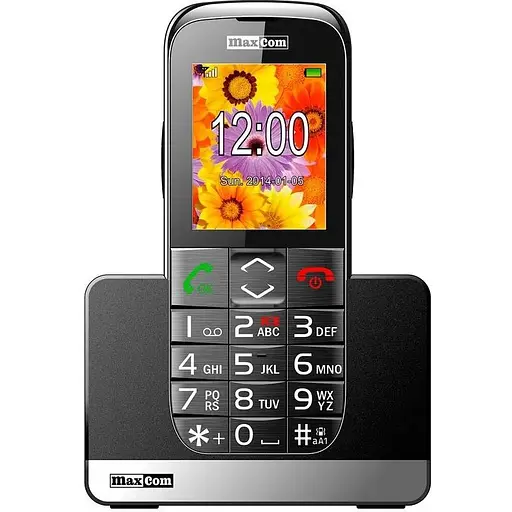 Телефон кнопочный Maxcom MM720 с кредлом (док-станцией) - фото 1
