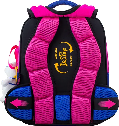 Ортопедический ранец 3 в 1 Delune для девочки Фея 35х27х16 см Розовый (7mini-017) - фото 5