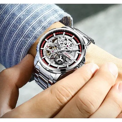 Чоловічий наручний годинник Ailang Sceleton - фото 7