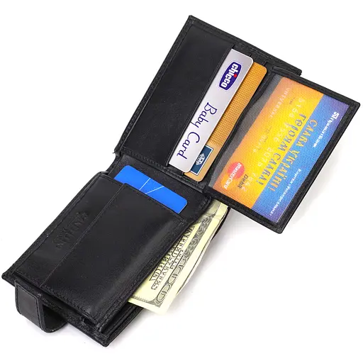 Чоловічий шкіряний гаманець Canpellini 11х9х1 см acs0025625 - фото 5