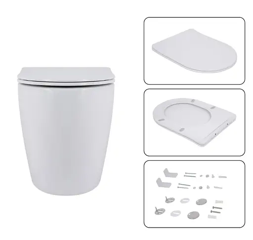 Набір Q-tap Nest 4 в 1 підвісний унітаз Robin Ultra Quiet 520x365x365 + комплект інсталяції QT13332381AW47500 - фото 6