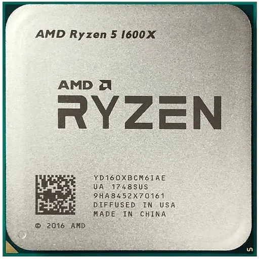 Процессор AMD Ryzen 5 1600X (YD160XBCM61AE) (Socket AM4, 12T, 4.0 ГГц, Tray) Б/у - фото 1