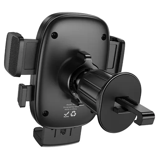 Холдер Hoco H75 Crown one-button car holderair outlet Черный - фото 3