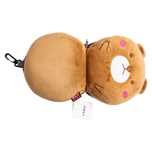 Дорожный набор 2 в 1 Bear подушка-трансформер и маска для сна HP-56-23BR - фото 4