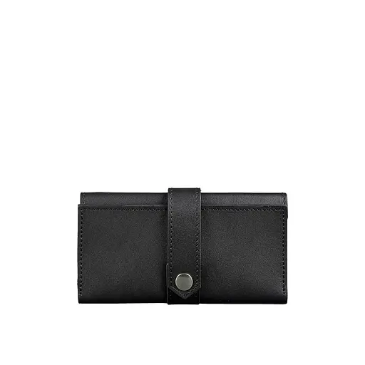 Шкіряне портмоне 3.0 чорне Krast - фото 7