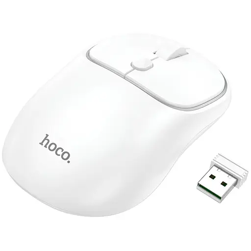 Миша Hoco GM25 Space White [136123] - фото 2
