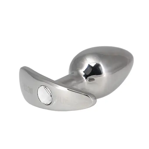 Анальная пробка Pillow Talk Sneaky Stainless Steel Butt Plug 6.6 см (серебристый) - фото 2