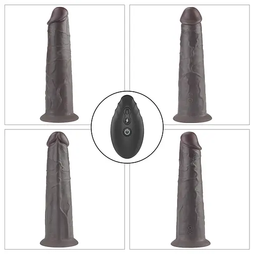 Вибратор Lovetoy Dual-Layered Silicone Nature Cock 8.0apos;apos; 20.5 см (черный) - фото 2