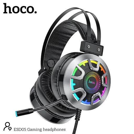 Наушники Hoco Gaming LED headphones Hi-Res ESD05 - фото 9