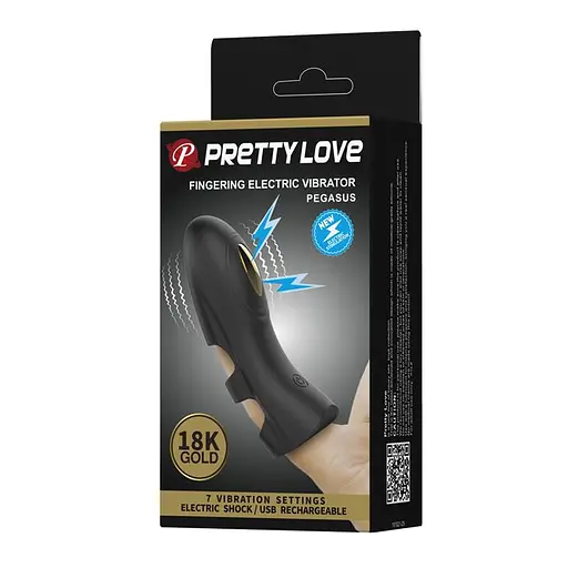 Насадка для фінгерінга Pretty Love Pegasus 10.5 см чорний - фото 9