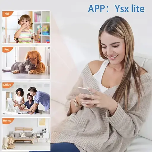 WiFi-камера X5 1080P HD - міні-камера спостереження з нічним баченням, детектором руху, широким кутом 140° - фото 11