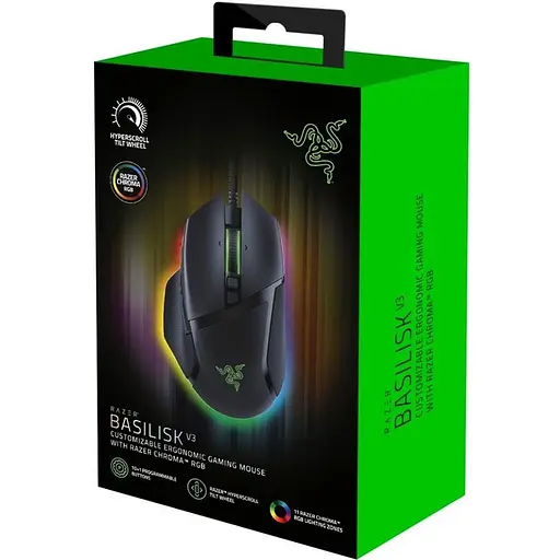 Мышь игровая Razer Basilisk V3 7 кнопок 26000 dpi подсветка RGB черная - фото 7