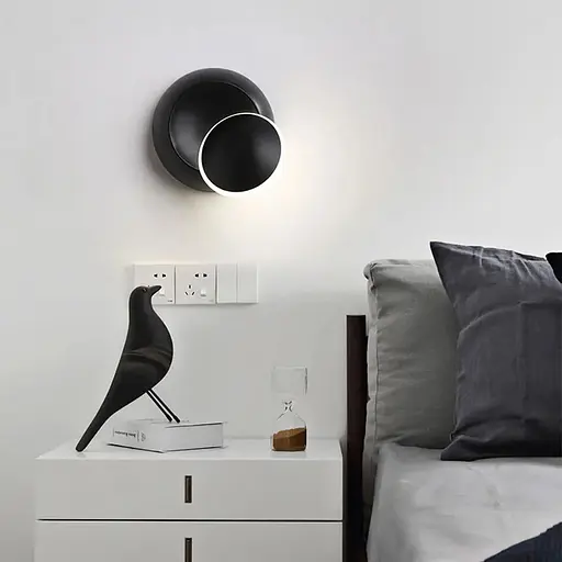 Світлодіодне чорне бра SIRIUS Line F W 089-145 BK - фото 1