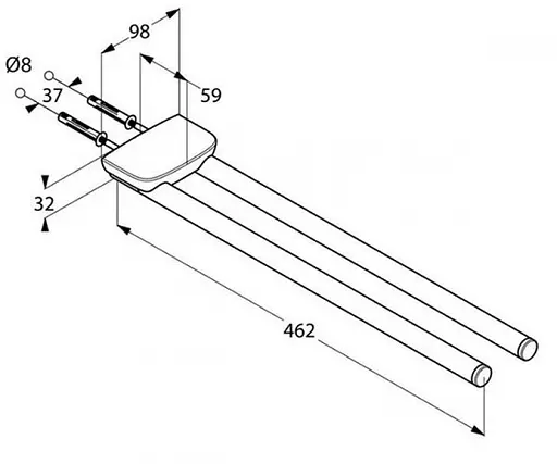 Тримач для рушника Kludi Ambienta 5397705 - фото 2