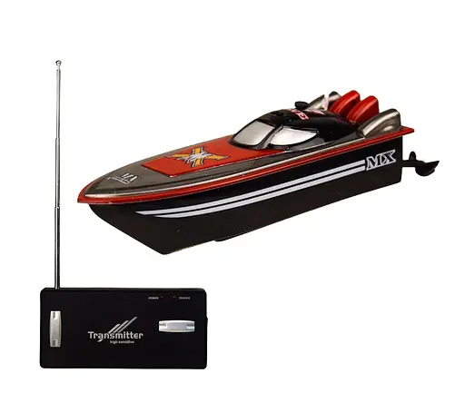 Катер на р/к MX-0011-2/5 Ming Xing 13см швидкість до 5 км/год, в коробці (6968012082657) Червоний - фото 1