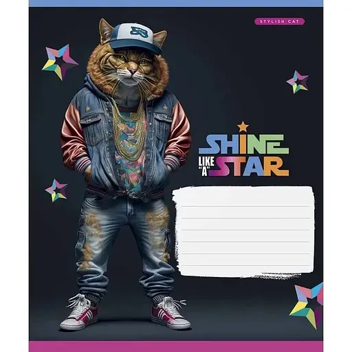 Зошит учнівський "Dance star" Школярик 018-3276L 18 аркушів Різнокольоровий - фото 1