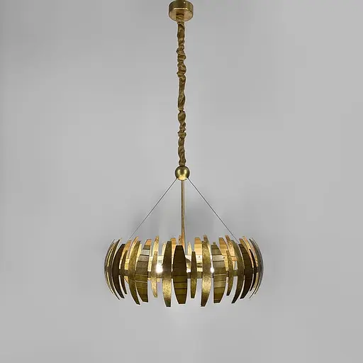 Підвісна люстра у золотому корпусі Ø 60 см | Арт. MJ 212-600 | Line F - фото 5