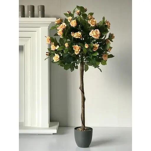 Троянда штучна штамбова чайна 120 см у горщику - фото 6