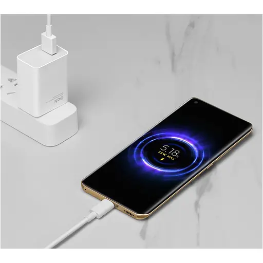 Сетевое зарядное устройство Xiaomi Mi 55W GaN White (MDY-12-EQ) [126899] - фото 3