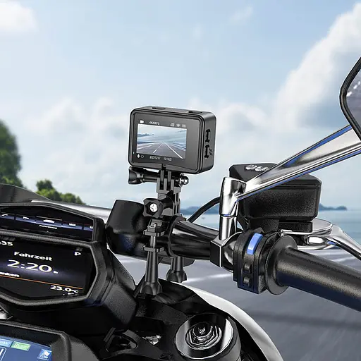 Экшн-камера Hoco DV101 Dual color screen Sports Black - фото 8