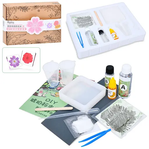 Детский набор для творчества "Cухоцвет" Bambi FG231102004M, пинцет, краска, застывающая жидкость - фото 1