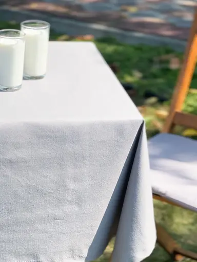 Водовідштовхувальна скатертина Темно-сірий однотон 180х100 см - фото 9