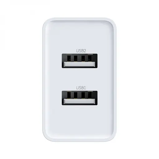 Зарядний пристрій Baseus Speed Mini Dual USB 10.5W Білий (CCFS-R02) - фото 5