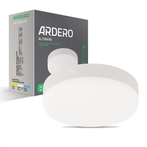 Светильник светодиодный Ardero AL708ARD накладной 18W 5000K (80001) - фото 2