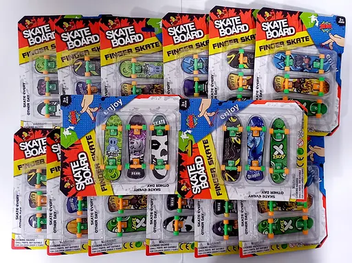 Пальчиковый скейт 2356, фингерборд, 3шт на листе 14,5-19-2 см Микс - фото 1
