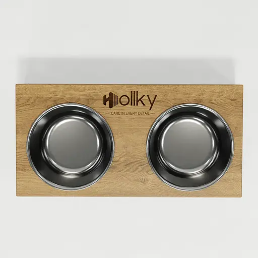 Hollky Base S — миски на підставці для маленьких собак та котів (2 × 0,45 л) - фото 5