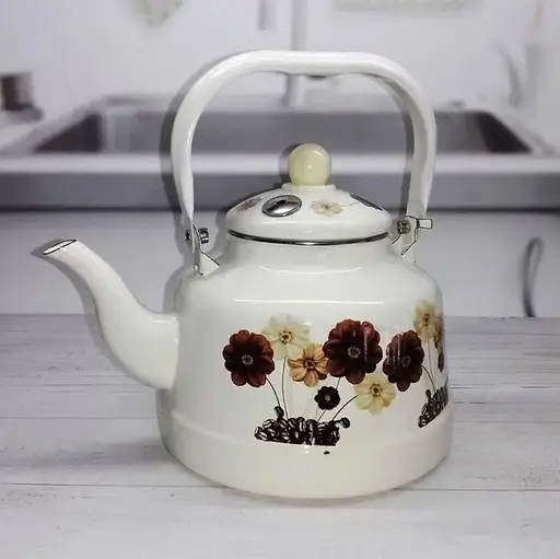 Чайник для плиты Edenberg Цветы EB-3355-Flower-White 1.7 л белый