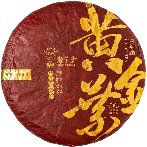 Шу Пуэр Спелые фрукты от Ботаника 2020 г. - блинчик, 357 г