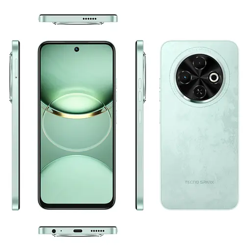 Смартфон Tecno Spark 30C KL5n 667" 8/256ГБ 2SIM 5000мА/год Magic Skeen Green - фото 6