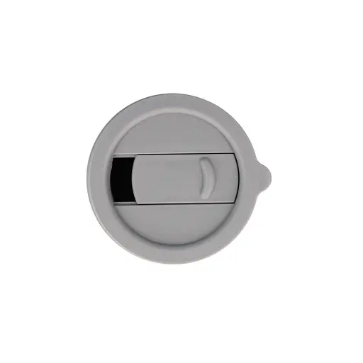 Кавові чашки 295 мл з кришками OldBro Cute Travel Mugs з захисним силіконовим чохлом Grey - фото 4