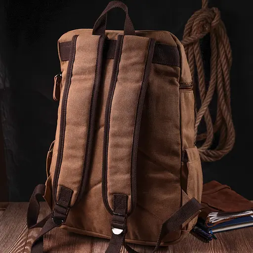 Текстильный большой рюкзак с карманом для ноутбука Vintage 28х42х13 см sum0027391 - фото 7