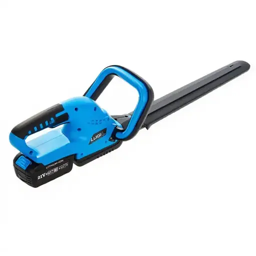 Электрокусторез аккумуляторный Lugi 650 Вт, голубой, для ухода за кустами, растениями, садом и деревьями LUGIBL - фото 1