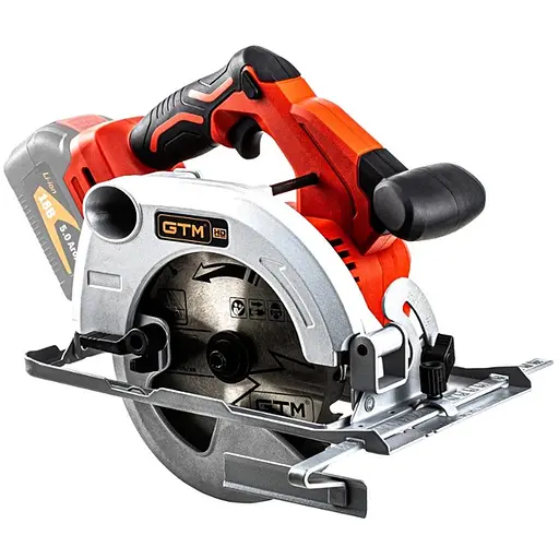 Акумуляторна дискова пила GTM CS18/165BL безщіткова без АКБ і ЗП (CS18/165BL) - фото 1