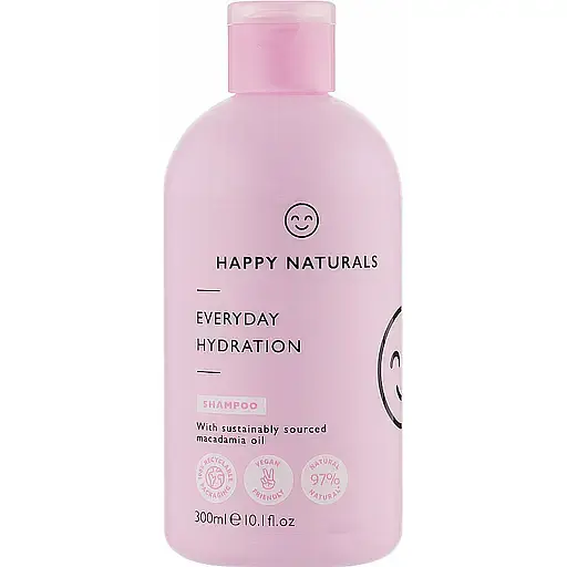 Шампунь для волос Happy Naturals Everyday Hydration 300 мл - фото 1