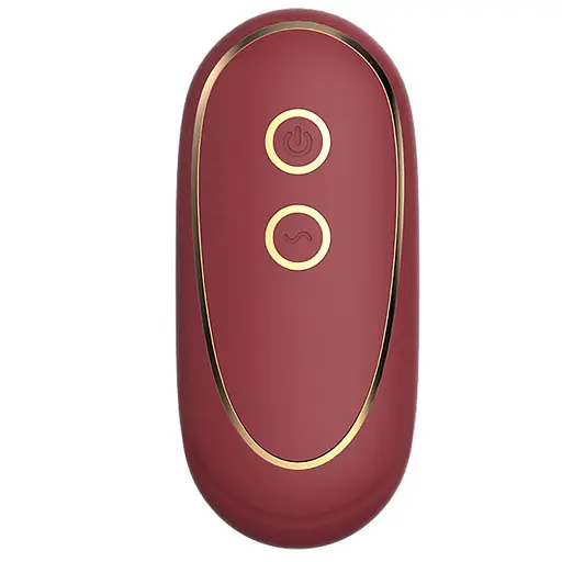 Віброяйце Dreamtoys Romance Daisy 23 см бордовий - фото 3