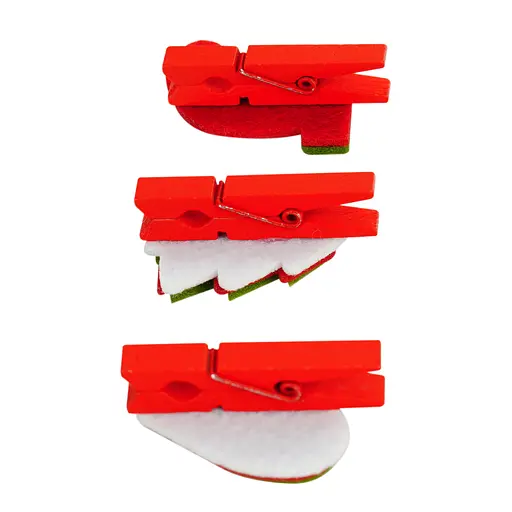 Набір прищіпок новорічних декоративих Market Union 3 шт. (675269) - фото 2