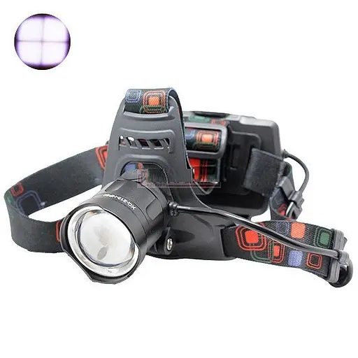 Налобный фонарь Police BL-XQ-218-HP50 Power bank + microUSB + 3х18650 + 3 режим - фото 2