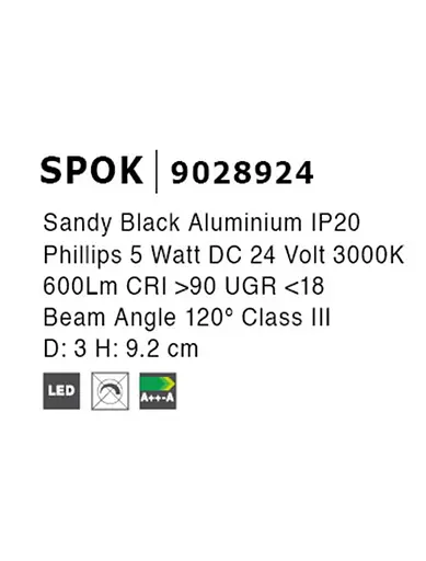 Магнітний світильник Nova Luce SPOK 9028924 - фото 3