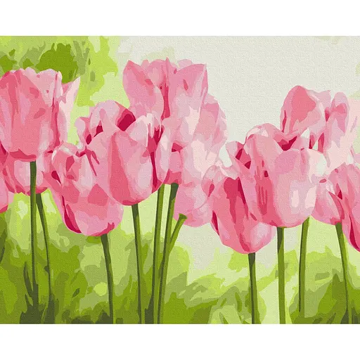 Картина за номерами Ніжні тюльпани Brushme 40x50 см кольорова 000276573