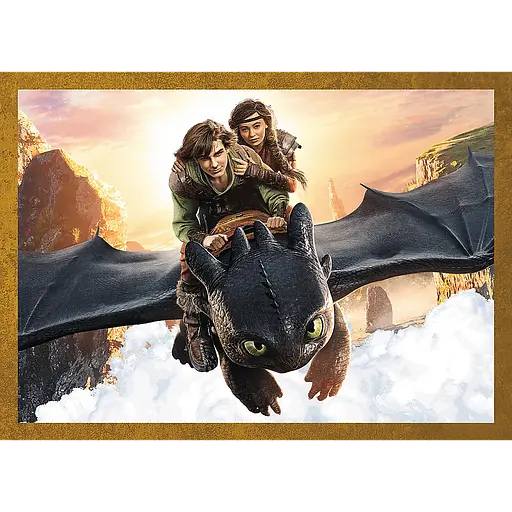 Пазл 4 в 1 Як приборкати дракона. Дні Дракона - 207 шт. TREFL 34678 - фото 3