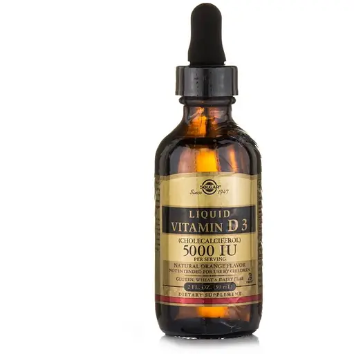 Витамины и минералы Solgar Vitamin D3 125 mcg, 59 мл - фото 1