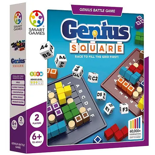 Настольная игра Smart Гениально. Тактика в квадрате (Genius Square) (англ.) + QR-код на укр. правила (SGHP001) - фото 1
