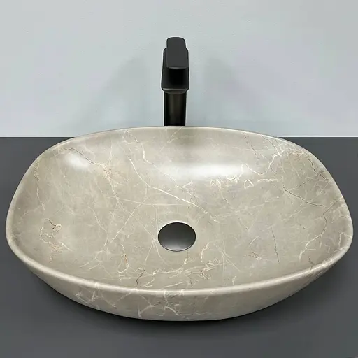 Умивальник VBI Olbia beige stone накладний VBI-014301 - фото 2